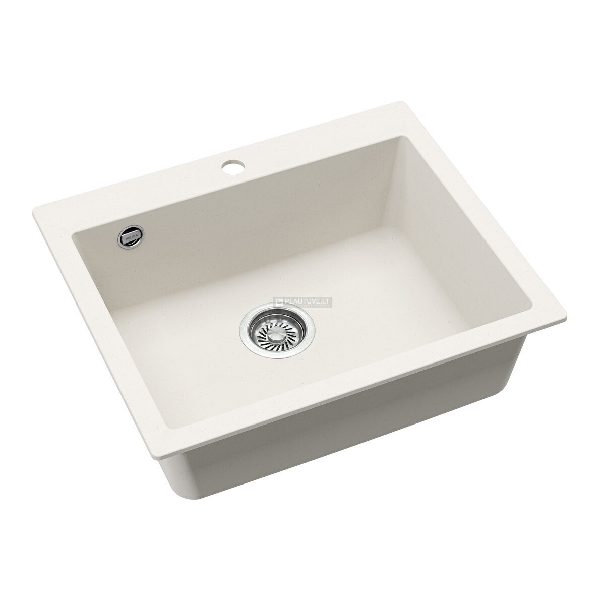 Akmens masės plautuvė HELIKA Simplex SQS101-710W, baltos spalvos 2