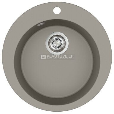 Akmens masės plautuvė HELIKA Clarus SR100-220W, šilto betono spalvos Akmens masės plautuvė HELIKA Clarus SR100-220W, šilto betono spalvos