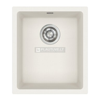 Akmens masės plautuvė HELIKA Forma SQF101-710W, baltos spalvos Akmens masės plautuvė HELIKA Forma SQF101-710W, baltos spalvos