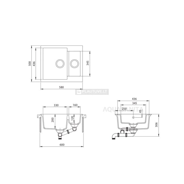 Akmens masės plautuvė HELIKA Tessa SQT150W Tamsiai ruda | Cerrus 120 1 Akmens masės plautuvė HELIKA Tessa SQT150W Tamsiai ruda | Cerrus 120 1