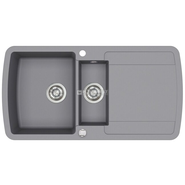 Akmens masės plautuvė HELIKA Lira SQL151-202AW, pilkos spalvos