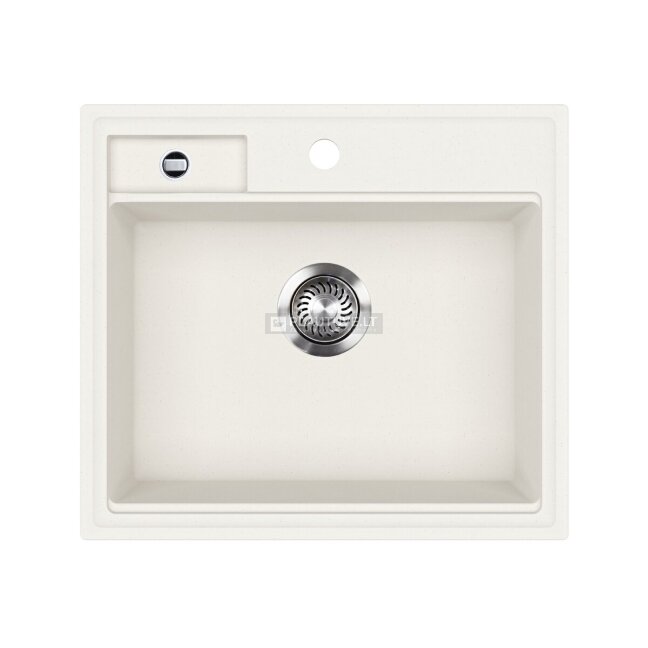 Akmens masės plautuvė HELIKA Quadro SQU100-710W, baltos spalvos Akmens masės plautuvė HELIKA Quadro SQU100-710W, baltos spalvos
