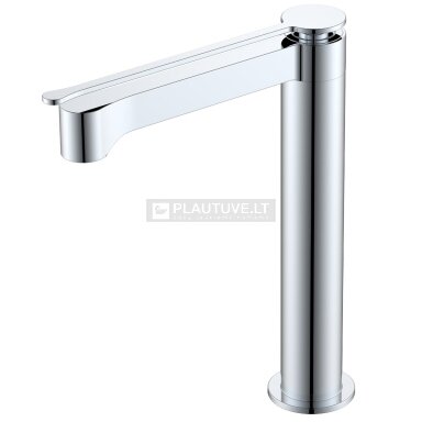 Maišytuvas praustuvui TURTL Longa 1380-001 TALL, blizgaus chromo spalvos