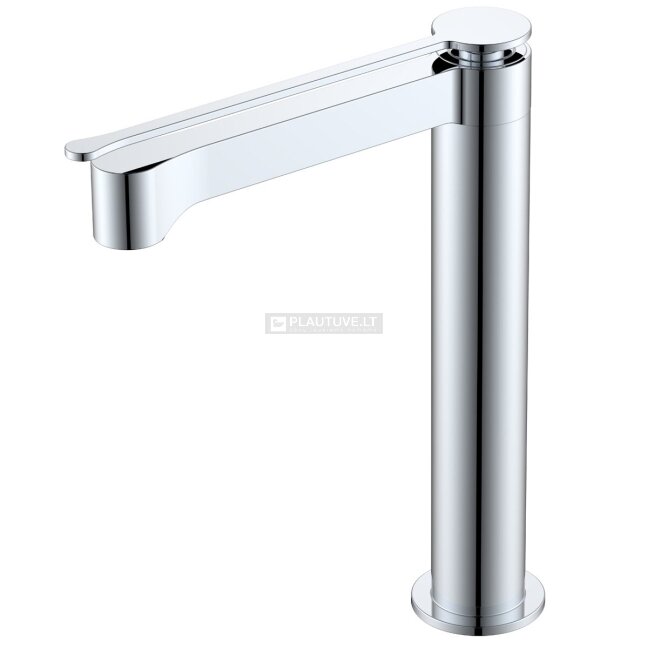Maišytuvas praustuvui TURTL Longa 1380-001 TALL, blizgaus chromo spalvos