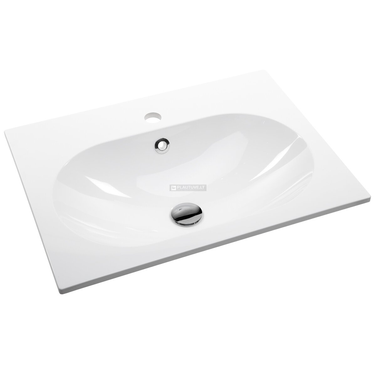 Paspaudžiamas ventilis praustuvui Click-Clack AK-01, blizgaus chromo spalvos 2