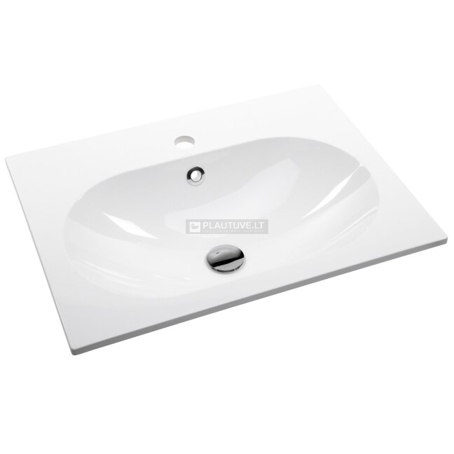 Paspaudžiamas ventilis praustuvui Click-Clack AK-01, blizgaus chromo spalvos 2