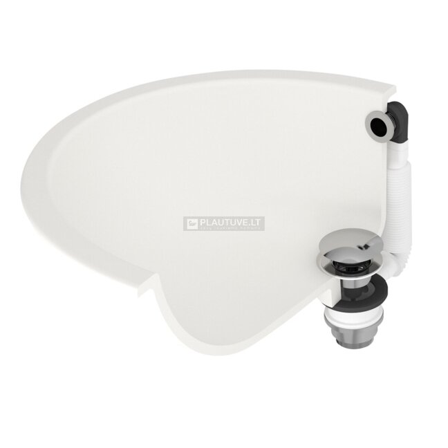Paspaudžiamas ventilis praustuvui Click-Clack AK-01, blizgaus chromo spalvos 3