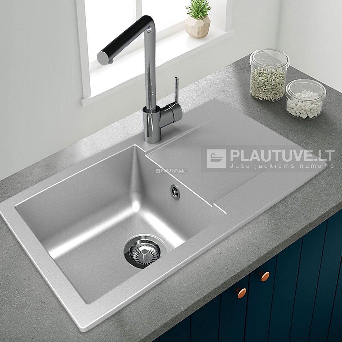 Plautuvė iš kompozitinės medžiagos Ecotek200W 3 Plautuvė iš kompozitinės medžiagos Ecotek200W 3