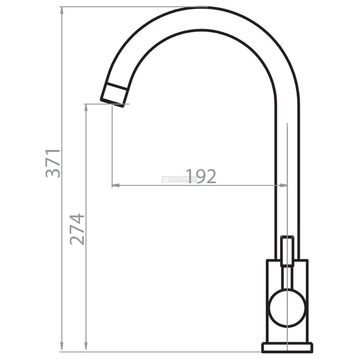 Plautuvės maišytuvas HELIKA Sabia ECO 5523E2-110, smėlio spalvos 1
