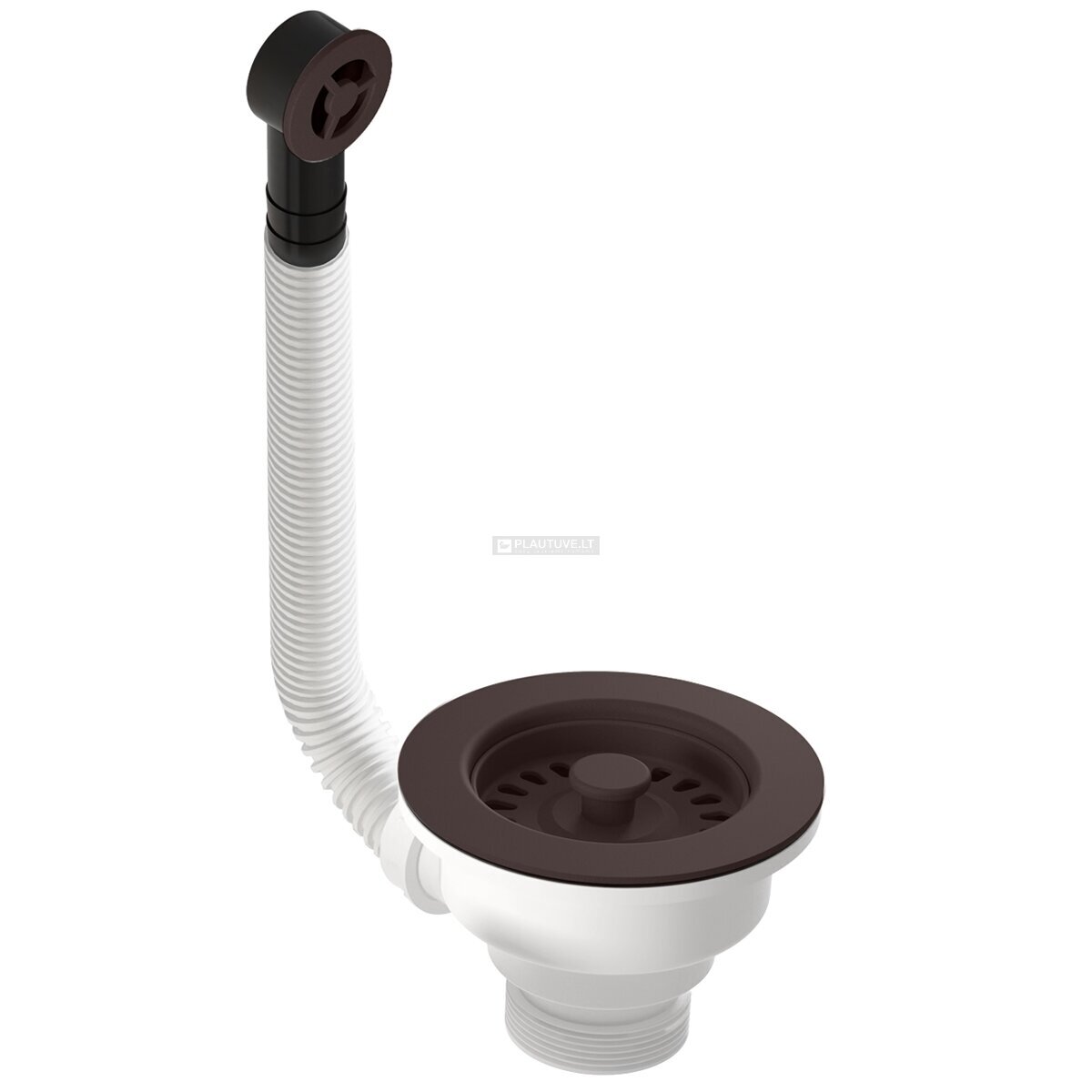 Rankinis plautuvės ventilis AQP-120, tamsiai rudos spalvos
