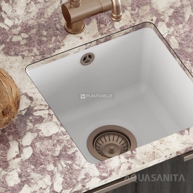 Automatinis pasukamas plautuvės ventilis su rankenėle AQ-002V-RAME, sendinto vario spalvos 1