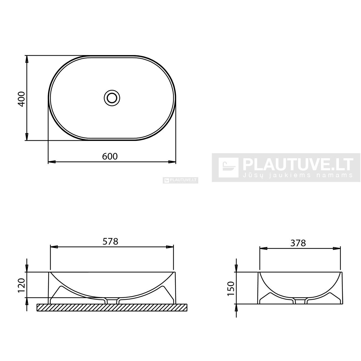 Praustuvas voniai Fabela BQR60 2