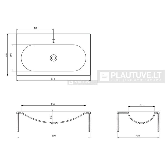 Praustuvas voniai Flow BQF80-700 3