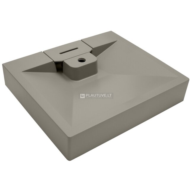 Granito praustuvas voniai TURTL Locus BQW600-220, šilto betono spalvos 1 Granito praustuvas voniai TURTL Locus BQW600-220, šilto betono spalvos 1