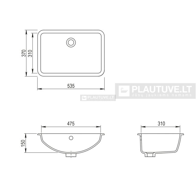 Praustuvas voniai Neces BQC53-700 1 Praustuvas voniai Neces BQC53-700 1