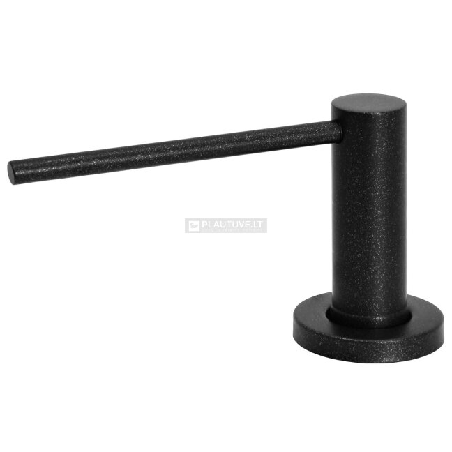 Granitinės plautuvės komplektas HELIKA SQN100-601W su maišytuvu 2561-601 ir muilo dozatoriumi DS-601, juodos spalvos 8