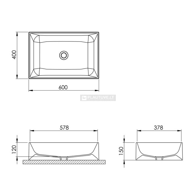 Granito praustuvo komplektas TURTL SEVERE BQK60-601, juodos spalvos 2 Granito praustuvo komplektas TURTL SEVERE BQK60-601, juodos spalvos 2